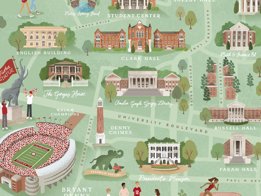 University of Alabama Art Print