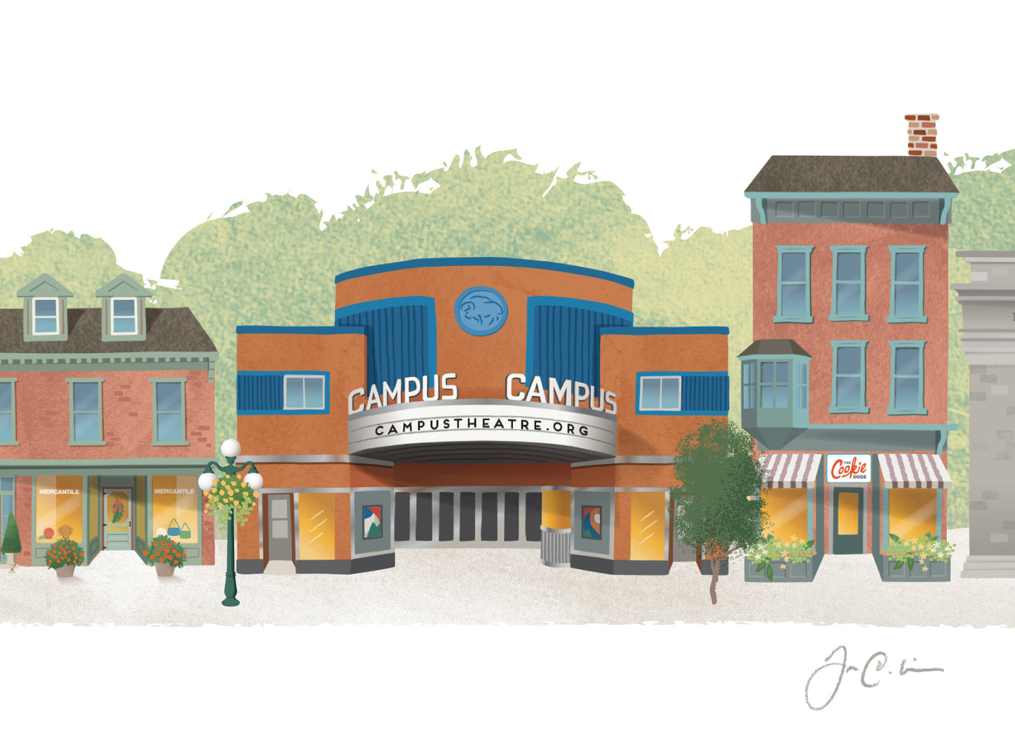 Lewisburg Street scene Summer