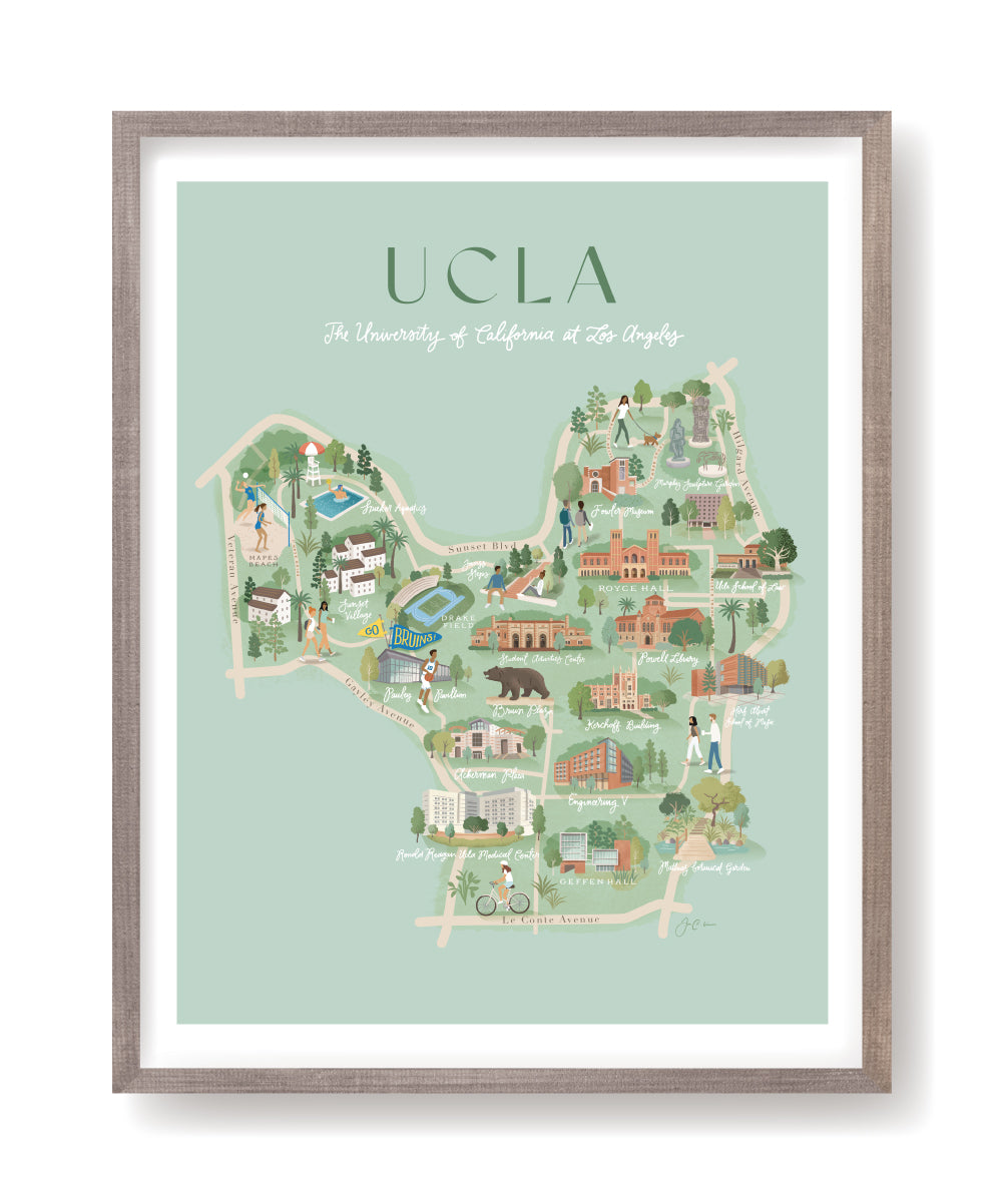 UCLA campus print
