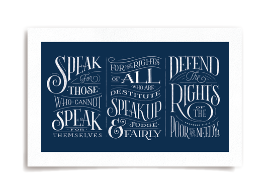 Speak art print