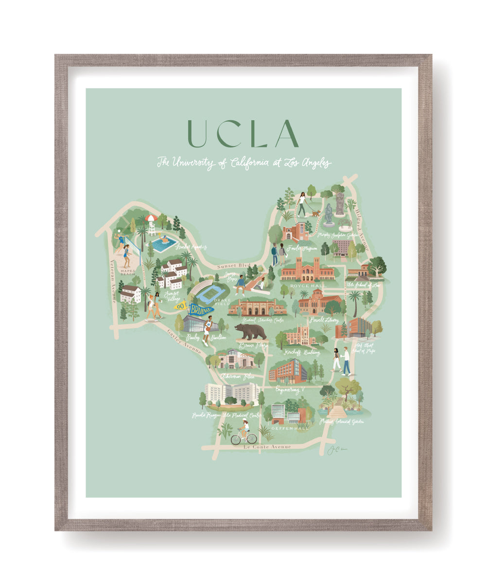UCLA campus print
